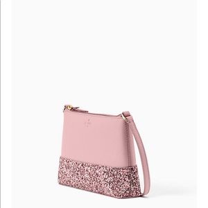 Crossbody light pink, glitter brand new in the bag